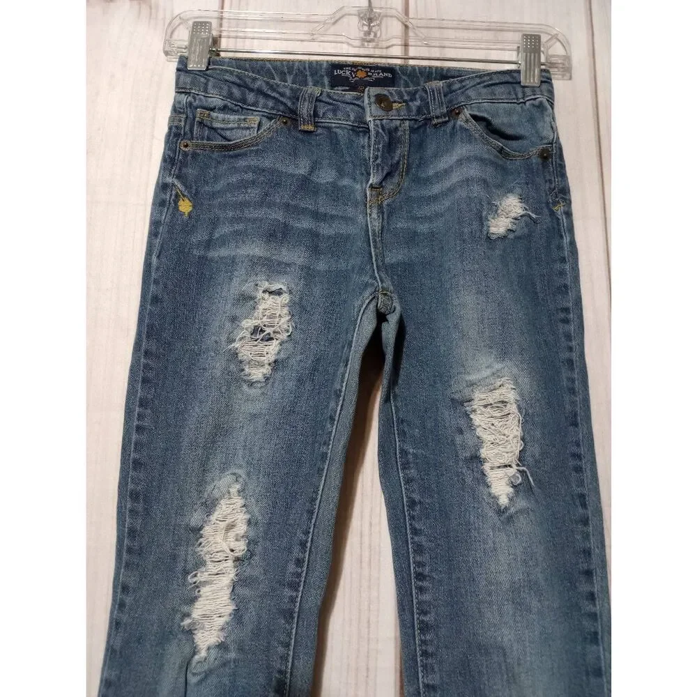 Lucky Brand‎ Jeans Girls 12 Zoe Jegging Distressed